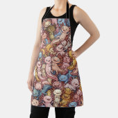 Axolotl Cuddle Crowd – Whimsical Smiles Everywhere Schort (Insitu)