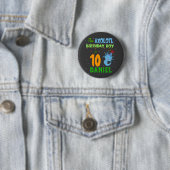 Axolotl Custom Birthday Boy Matching Ronde Button 5,7 Cm (In situ)