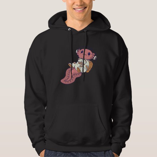 axolotl cute  axolotl  space spaceman hoodie (Voorkant)