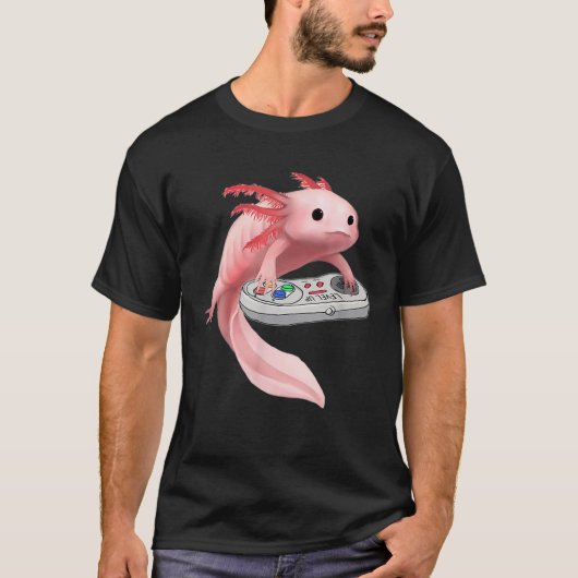 Axolotl Cute Fish-spelvideospel - Axolotl-gam T-shirt (Voorkant)