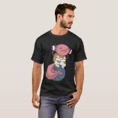 axolotl cute funny axolotl lover earth space space t-shirt (Voorkant volledig)