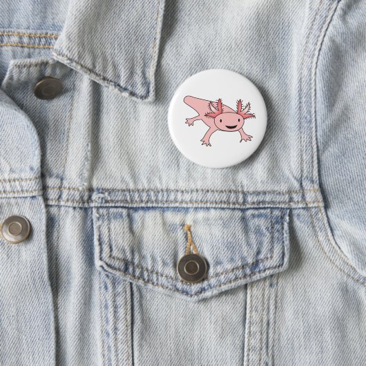 Axolotl Cute Salamander Ronde Button 5,7 Cm (In situ)