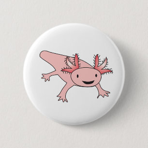 Axolotl Cute Salamander Ronde Button 5,7 Cm