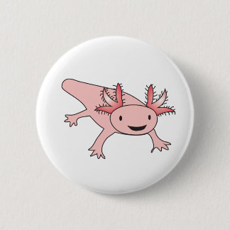 Axolotl Cute Salamander Ronde Button 5,7 Cm