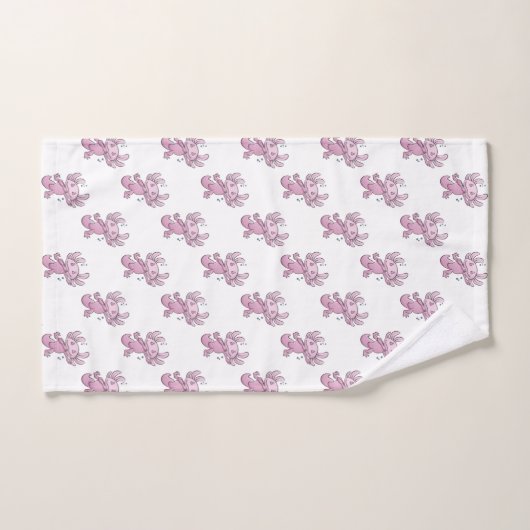 Axolotl Dabbing Hand Towel Handdoek (Handdoek)