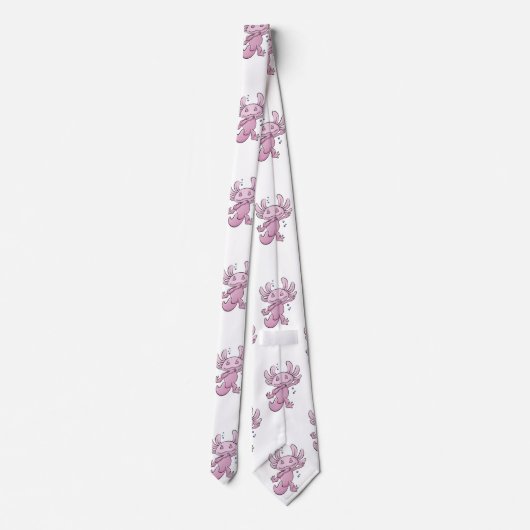 Axolotl Dabbing Stropdas (Achterkant)