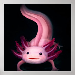 Axolotl deken   Cute gift idee Poster
