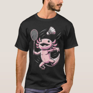 Axolotl die badminton speelt Shuttle Sport T-shirt