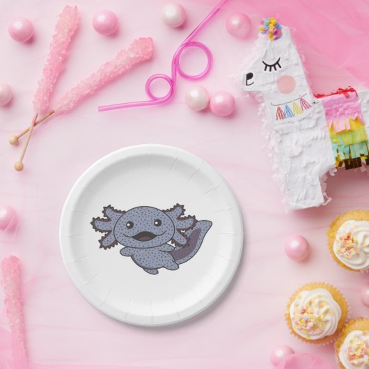 Axolotl Diverse soorten Axolotls Sweet Animals Ba Papieren Bordje (Feest)