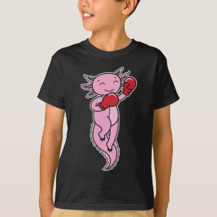 Axolotl doet aan boksen t-shirt