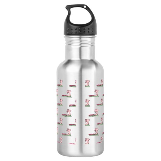 Axolotl Doing Yoga Roestvrij stalen fles (Achterkant)