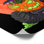 Axolotl Dracula Halloween Pumpkin Monster Truck Poster (Hoek)
