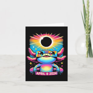 Axolotl Dragen Zonne-eclips Gles April 8 2024 Kaart
