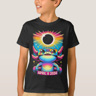 Axolotl Dragen Zonne-eclips Gles April 8 2024 T-shirt