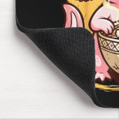 Axolotl Eating Ramen Noodles  Muismat (Hoek)