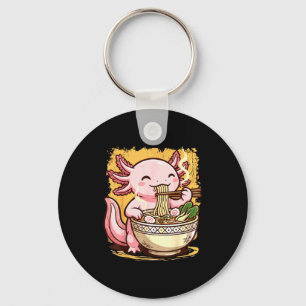 Axolotl eet Ramennoedels Sleutelhanger