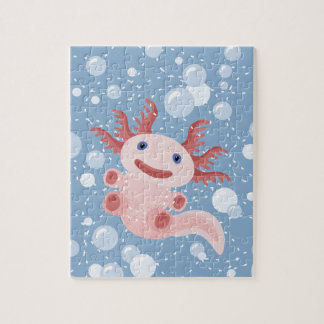 Axolotl en Bubbles Bold Vector Design Legpuzzel
