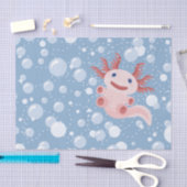 Axolotl en Bubbles Bold Vector Design Tissuepapier (Craft)