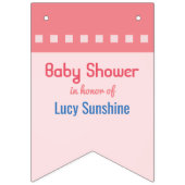 Axolotl en de belletjes - Blue Water Baby shower Vlaggetjes (Tweede vlag)