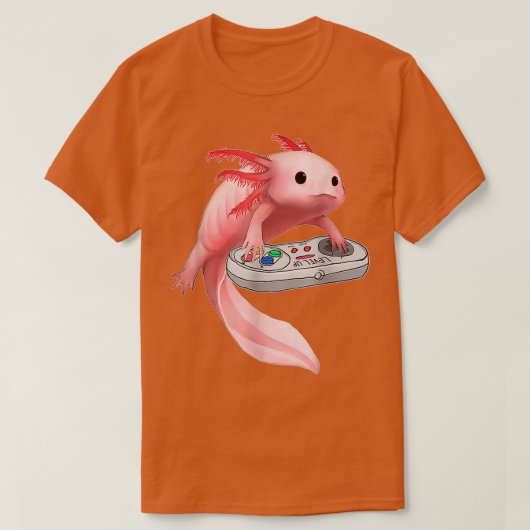 Axolotl Fish die videospel speelt Klassieke TShirt (Design voorkant)