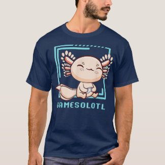 Axolotl Fish Spellingvideospellen hagedis Gamesolo T-shirt