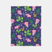 Axolotl Fleece Deken (Voorkant)