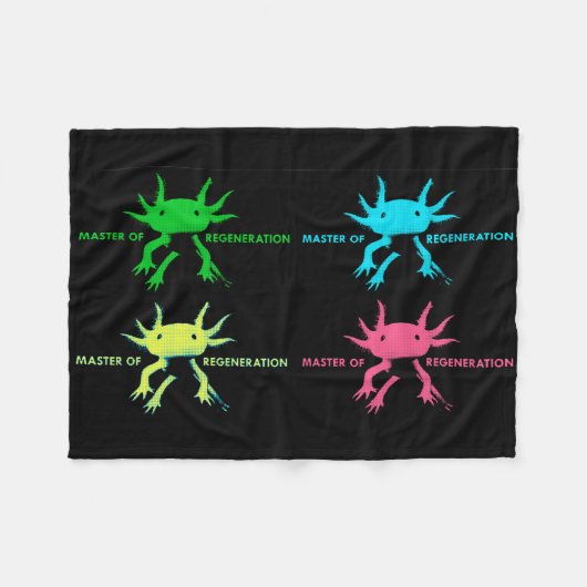 axolotl fleece deken (Voorkant (Horizontaal))