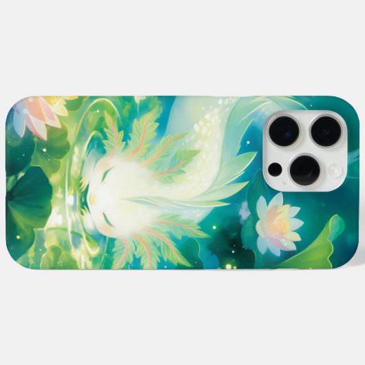 Axolotl Floral Oasis Case-Mate iPhone Case (Achterkant (horizontaal))