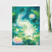Axolotl Floral Oasis Kaart (Voorkant)