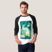 Axolotl Floral Oasis T-shirt (Voorkant volledig)