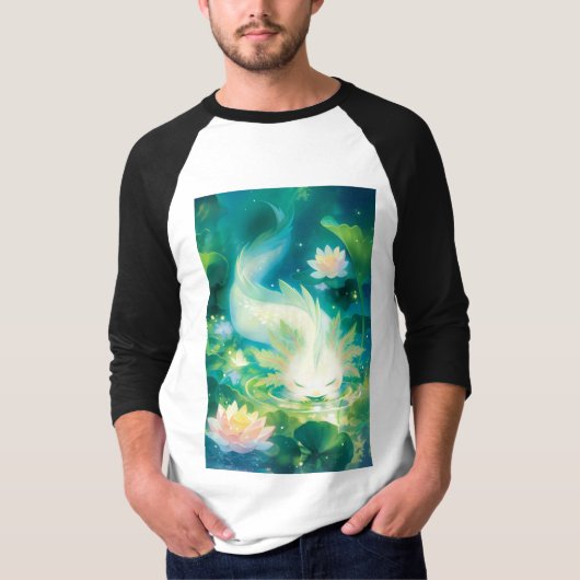 Axolotl Floral Oasis T-shirt (Voorkant)
