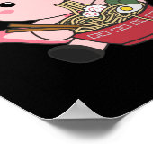 Axolotl Food Ramen Japanese Food Kawaii Animals Po Poster (Hoek)