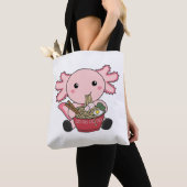 Axolotl Food Ramen Japanese Food Kawaii Animals Po Tote Bag (Dichtbij)