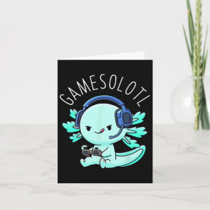 Axolotl Gamer anime geschenken Kawaii jongens meis Kaart