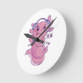 Axolotl Gamer Challenge Blast Ronde Klok (Hoek)