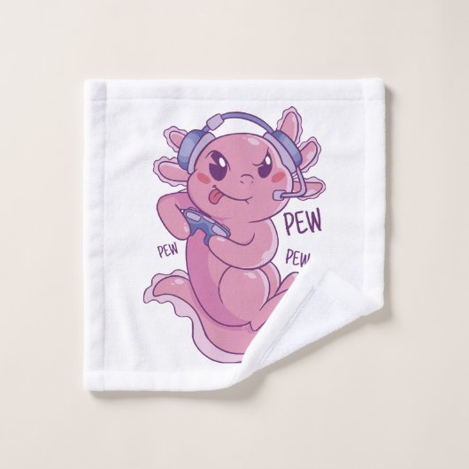 Axolotl Gamer Challenge Blast Washandje (Wasdoekje)
