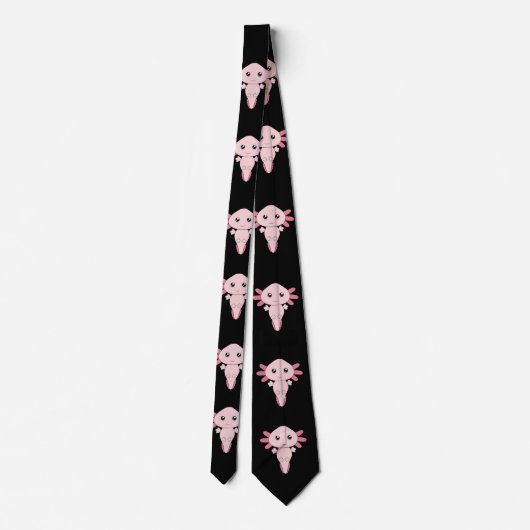 Axolotl Gamers Stropdas Necktie (Achterkant)