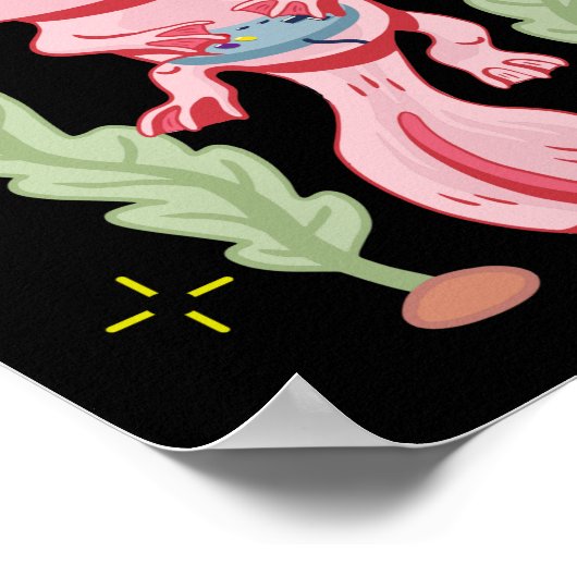 Axolotl Gaming Gamesalotl Kawaii Poster (Hoek)
