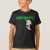 Axolotl Gaming Gamesalotl Kawaii T-shirt (Voorkant)