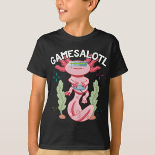 Axolotl Gaming Gamesalotl Kawaii T-shirt