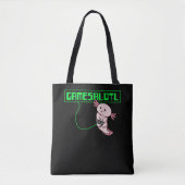 Axolotl Gaming Gamesalotl Kawaii Tote Bag (Voorkant)