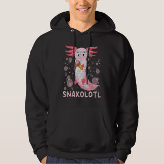 Axolotl gevulde dier en snacks hoodie