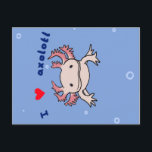 Axolotl Gift| Cute Axolotl for Birthday Feestdagenkaart<br><div class="desc">Grappig Cute Axolotl cadeau voor jongen, meisje, kind, zoon, dochter, vader, mama, zus, broer, vrienden of iedereen die van axolotl houdt. Vroeger gaven ze vriendinnen, vriendjes, zussen, broers, tieners. Dit is een schattig kerstfeest, Valentijnse feestdag, Halloween, moederdag, cadeauidee voor haar, hem, kinderen en volwassenen die houden van schattige dieren of...</div>