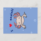 Axolotl Gift| Cute Axolotl for Birthday Feestdagenkaart (Voorkant)