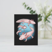 Axolotl Gift Kinderen Kawaii Axolotl Gifts Mannen Briefkaart (Staand voorkant)