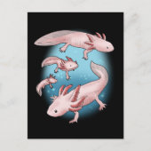 Axolotl Gift Kinderen Kawaii Axolotl Gifts Mannen  Briefkaart (Voorkant)