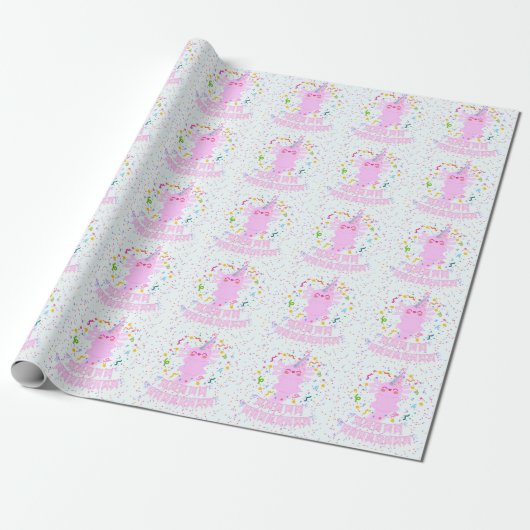 Axolotl gift wrap cadeaupapier (Uitgerold)