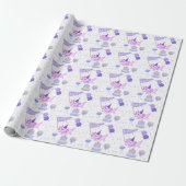 Axolotl gift wrap cadeaupapier (Uitgerold)