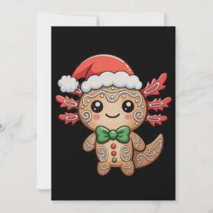 Axolotl Gingerbread Kerstmis Kerstmis Matching Fam Feestdagenkaart