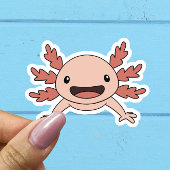 Axolotl glimlacht recht naar jou! Sticker